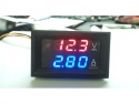 Digitale voltmeter + amperemeter met display 100V / 10A
